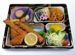 エビフライ弁当（ライス付き） 1,250円